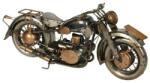 Clayre and Eef Macheta metal argintiu motocicleta 32x11x14 cm (6Y3795)
