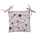 Clayre & Eef Set 6 perne scaune bumbac roz alb roses 40x40x4 cm (RUR29) - storel