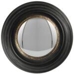 Clayre & Eef Set 2 oglinzi perete poliuretan negru auriu 16x4 cm (62S204) - storel