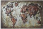 Clayre & Eef Tablou fier harta lumii 120x4x80 cm (JJWA00055) - storel