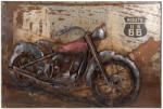 Clayre & Eef Tablou fier motocicleta 60x4x40 cm (5WA0189) - storel