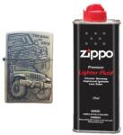  Bricheta tip zippo, 3d relief, metalica, king of 4wd si lichid zippo 125 ml m2 (323) Bricheta