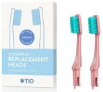 TIO Rezerve pentru periuța de dinți, moi, roz - TIO Toothbrush Soft 2 buc