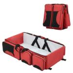 TnsAround 3in1TNS® multifunkcionális táska, babakocsi és pelenka cserélő ágy, 0-12 hónap, méretek 74x45x18cm, piros