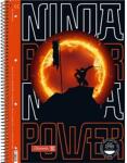 Brunnen Ninja Power A4 80 lapos vonalas spirálfüzet (1067927321)