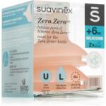 Suavinex Zero Zero Bottle Teat tetină pentru biberon L Dense Flow 6 m+ 2 buc