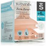 Suavinex Zero Zero Bottle Teat биберон за шише L Dense Flow 6 m+ 2 бр