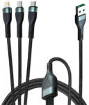 4smarts USB-A PremiumCord, kábel Multi 18W, 1.5m, fekete (4S540439)