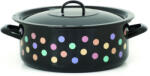 Metalac Cratita joasa emailata clasica 28 cm, cu capac (318795912266)