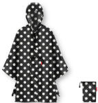 Reisenthel mini maxi poncho fekete-fehér pöttyös női esőkabát (AN7073)