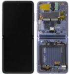 Samsung GH82-22215B Gyári Samsung Galaxy Z Flip OLED kijelző érintővel Lila kerettel, előlap (GH82-22215B)