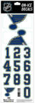 Sportstape ALL IN ONE HELMET DECALS - ST. LOUIS BLUES Védősisakszám