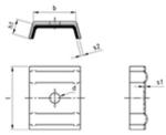 Csavarda alumínium rögzítőelem EPDM alátéttel, O forma, alumínium (91830O) (91830O)