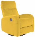 SIGNAL MEBLE Olimp Velvet állítható fotel, sárga