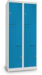 Rauman Fém szekrény Z, 80 x 50 x 180 cm, csavaros zár, kék - RAL 5012