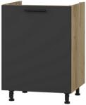 Halmar Alsó szekrény Vento DK-60 / 82, kraft tölgy / antracit