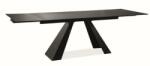 SIGNAL MEBLE Salvadore étkezőasztal, 160 x 90 cm, fekete
