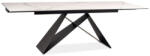 SIGNAL MEBLE Étkezőasztal Westin II 160 x 90 cm, szürke / fekete