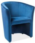 SIGNAL MEBLE Cuba Velvet fotel, kék