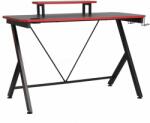 SIGNAL MEBLE Dagobert PC asztal, fekete / piros