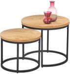 Halmar Oreo dohányzóasztal, arany tölgy / fekete