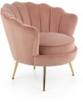 Halmar Amorinito fotel, rózsaszín / arany