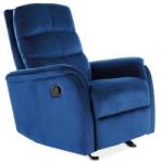 SIGNAL MEBLE Jowis Velvet állítható fotel, kék