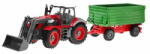 RAMIZ Távirányítós traktor piros színben, zöld pótkocsival