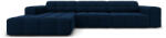 Micadoni Coltar Jennifer cu colt pe partea stanga si tapiterie din catifea, albastru royal (MIC_LC_51_F1_JENNIFER4)
