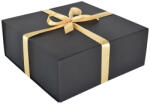 Prémium ajándékdoboz Fekete ajándékdoboz, díszdoboz - 30 x 30 x 12 cm