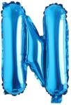 Teno Balon in Forma de Litera N Teno®, metalizat, pentru Petreceri/Aniversari/Evenimente, rezistent, folie, albastru, 40 cm