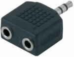 GEWA Adaptor audio - Gewa 2x 3, 5 mm Stereo Jack - 1x 3, 5 mm Stereo Jack (191.619)