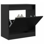vidaXL fekete szerelt fa cipőszekrény 60 x 34 x 63, 5 cm (839939)
