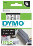 DYMO Feliratozógép szalag Dymo D1 S0720670/40910 9mmx7m, ORIGINAL, fekete/víztiszta (S0720670) - bestoffice