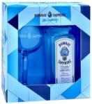 Bombay Sapphire gin + díszdoboz, pohár (0, 7l - 40%)