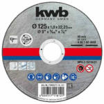 kwb 49711812 EXTRA INOX 125x22, 23x1, 0 mm vágótárcsa