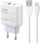 LDNIO Incarcator iPhone cu Cablu Lighting LDNIO 22.5W + cablu Lightning (5905316141957)