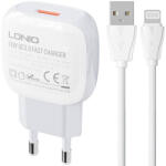 LDNIO Incarcator iPhone cu Cablu Lighting LDNIO A1307Q 18W (5905316141575)