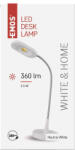 EMOS White & home LED asztali lámpa fehér, 360 lm 5000K hideg fehér