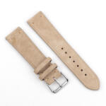 BSTRAP Suede Leather szíj Garmin Vivoactive 4s, beige (SGA011C03)