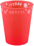 Születésnap Red, Piros pohár, műanyag 250 ml