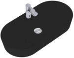 AREZZO design pultra ültethető mosdó BABETTE 82X41 matt fekete (145105)
