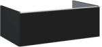 AREZZO design design MONTEREY 80 cm-es alsószekrény 1 fiókkal matt fekete színben, szifonkivágás nélkül (168109)