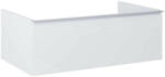 AREZZO design design MONTEREY 80 cm-es alsószekrény 1 fiókkal Mf. fehér színben, szifonkivágás nélkül (167091)