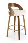 Halmar Braxton bárszék, barna / krémszínű