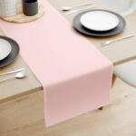 Goldea napron de masă 100% bumbac - roz pudră 35x140 cm Fata de masa