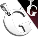 Steeel. hu - Nemesacél ékszer webáruház Ezüst színű, nemesacél "G" betű medál