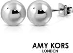 Steeel. hu - Nemesacél ékszer webáruház Amy Kors London® Cady Ball - Ezüst színű, gömb alakú nemesacél fülbevaló