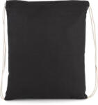 Kimood kisméretű tornazsák-hátizsák organikus pamutból KI0147, Black