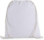 Kimood kisméretű tornazsák-hátizsák organikus pamutból KI0147, White